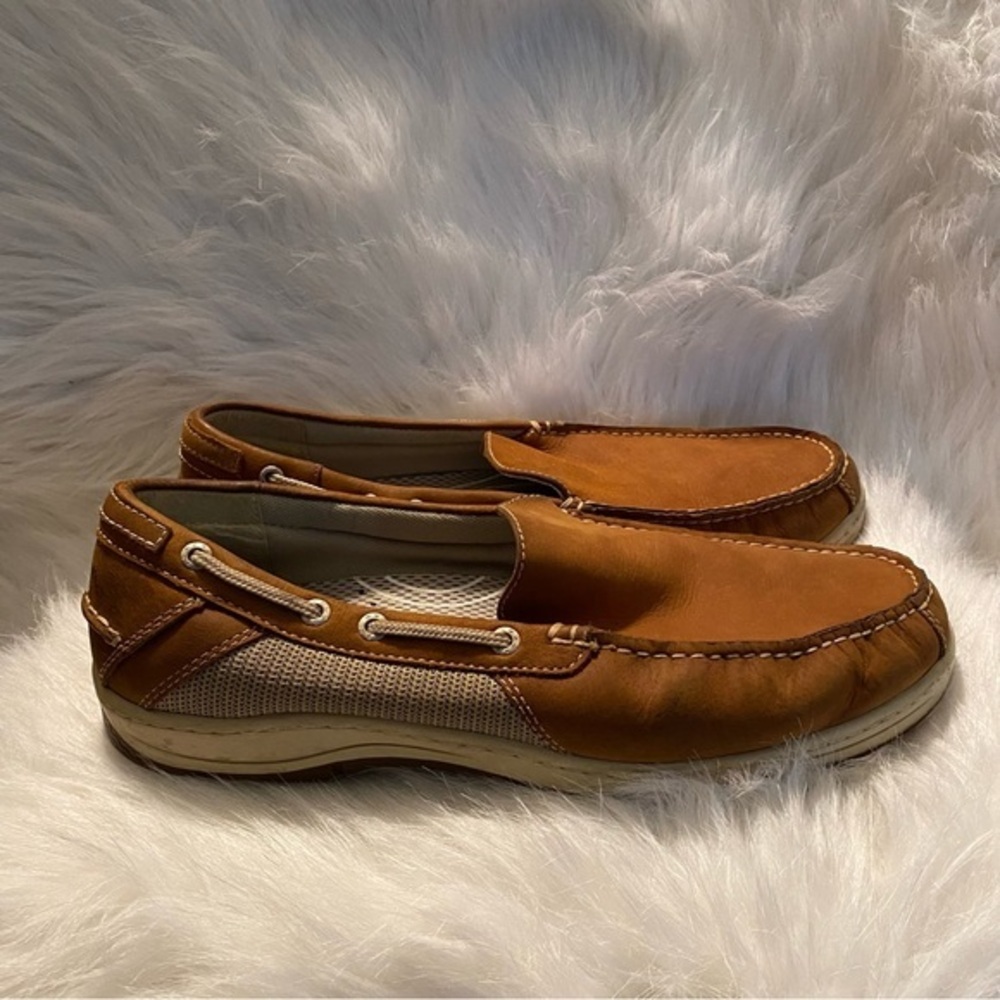 Dockers Shoes Mens Size 13M Slip On Loafers Leather Boat Shoes Brown
